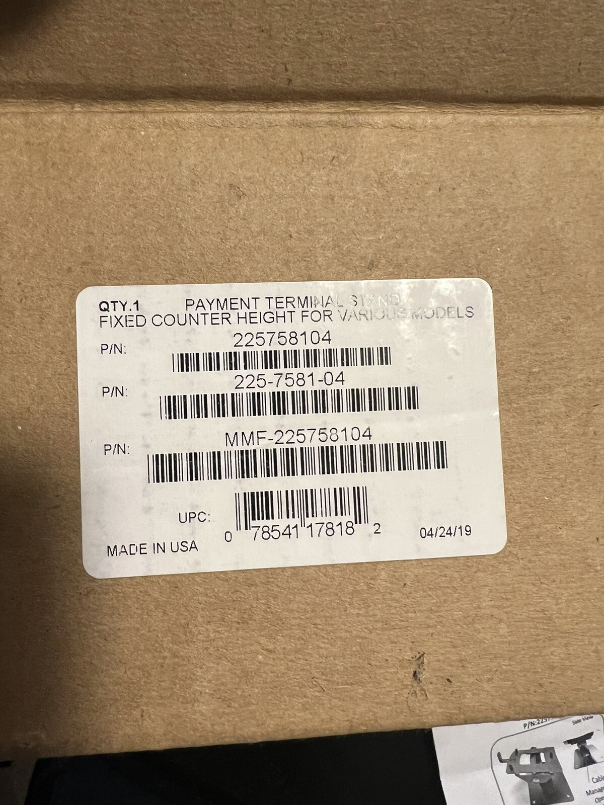 POS Secured Payment Terminal Stand MMF225758104