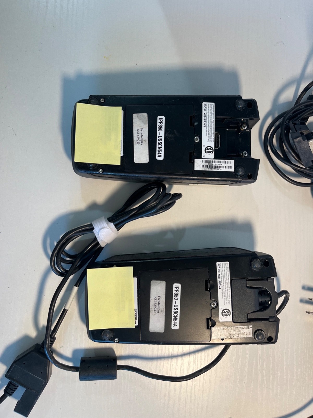 2 Ingenico iPP350 Credit Card Readers w/Ethernet Cables & Power Supplies