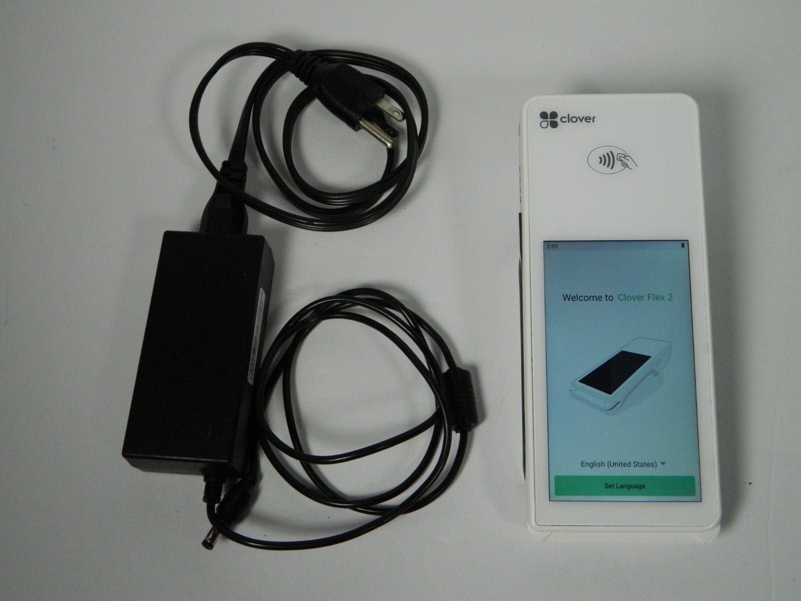 Clover Flex 2 Card Reader POS System + Clover K400 Flex Cradle