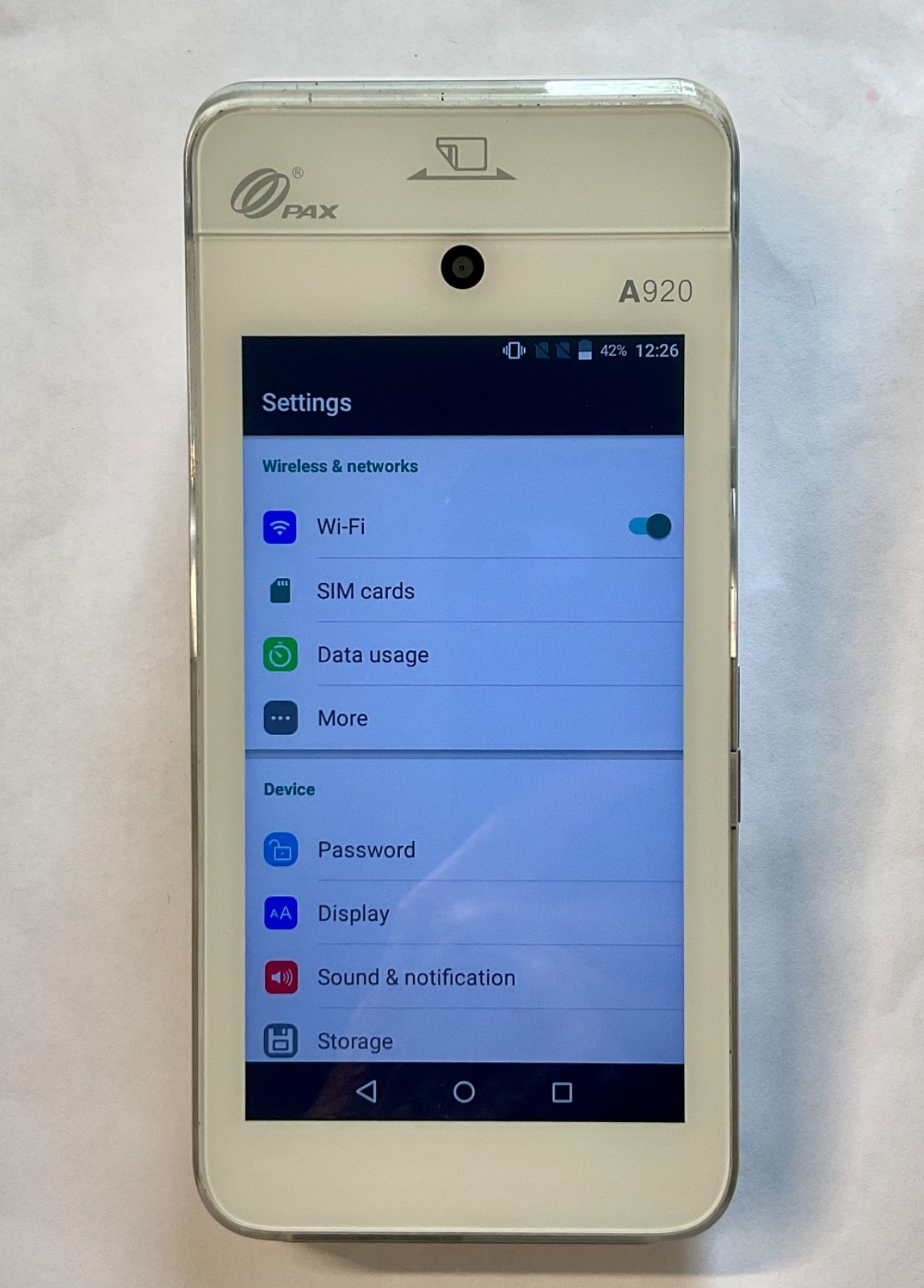 PAX A920 Android Smart POS Mobile Payment Terminal