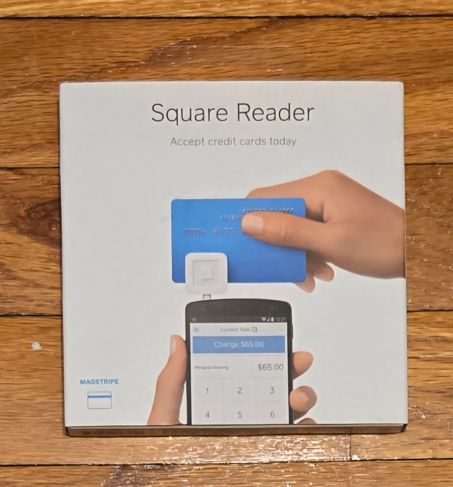 Mobile Credit Card Reader – Square Magstripe Swipe for Apple & Android Phones