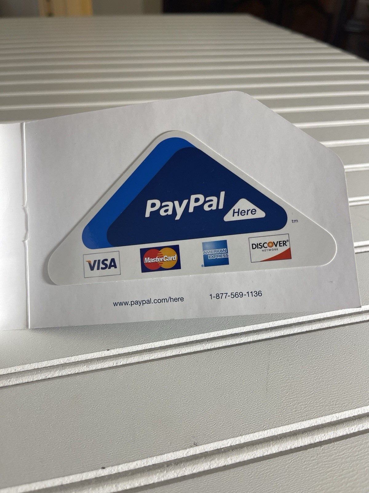 PayPal Here Triangular AUX 3.5mm Port Headphone Jack Credit Debit Card Reader