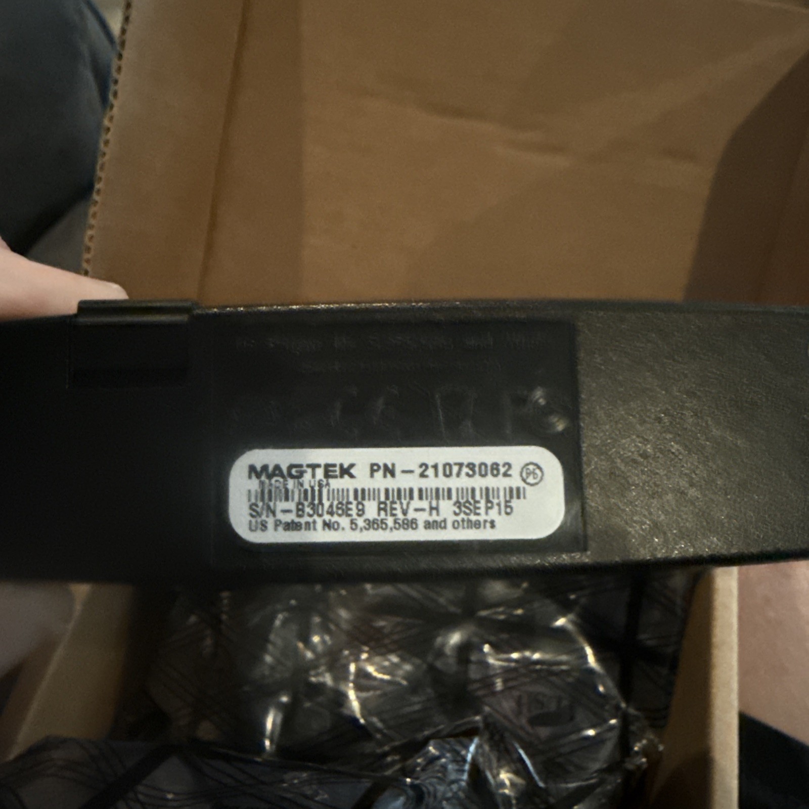 MagTek 21073062 Dynamag Magnesafe Triple Track Magnetic Stripe Swipe Reader NWOB