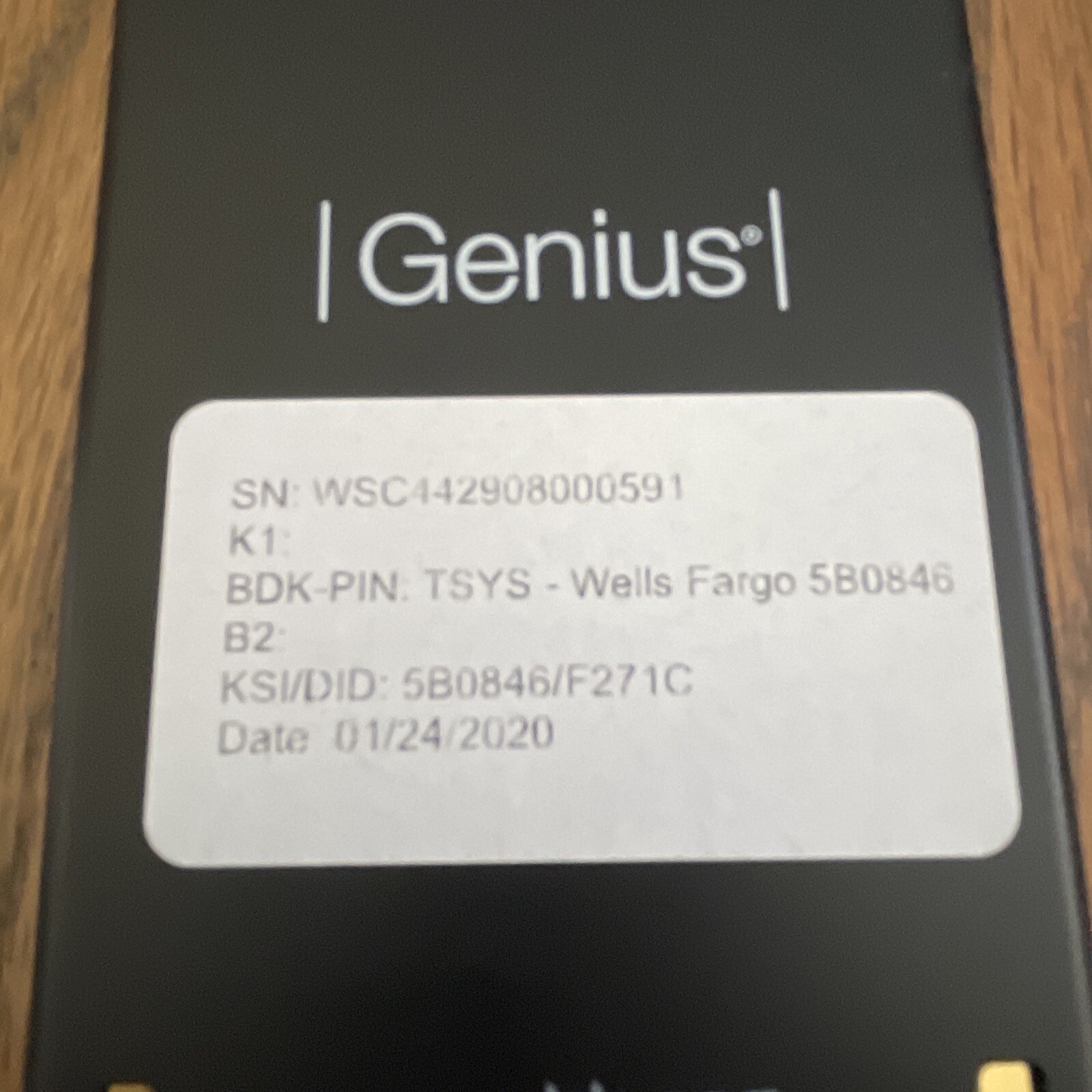 Genius Powered by BBPOS Wireless Hand Held Device Credit Card Reader POS