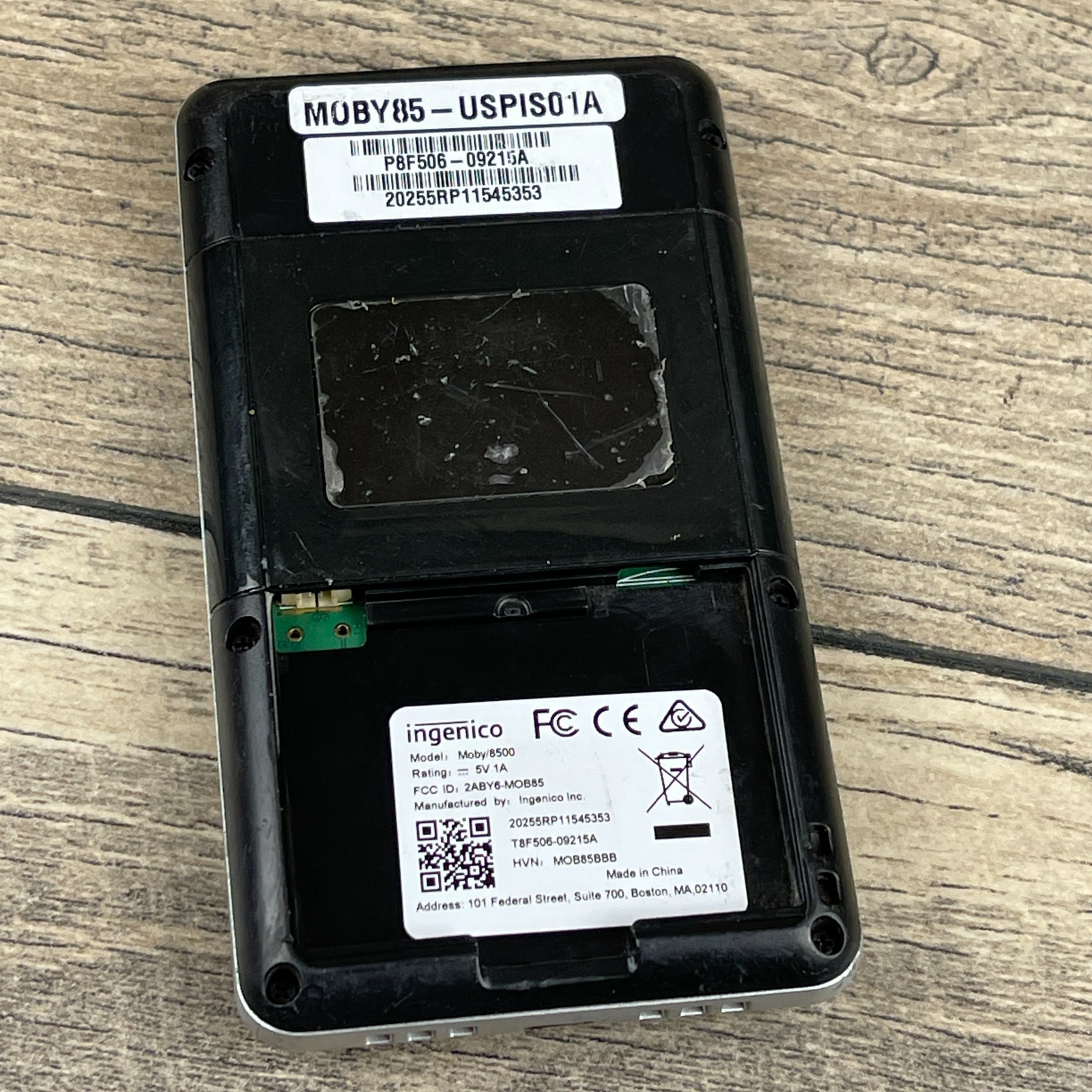 Ingenico Moby/8500 Black Next Gen Chip Swipe And Pin Mobile Card Reader