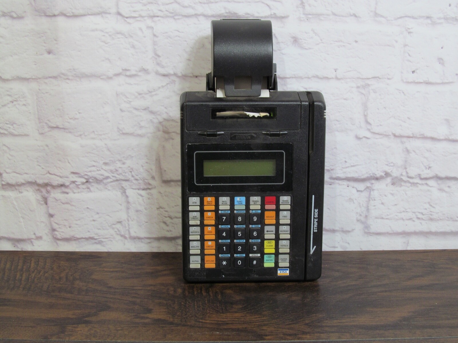 Hypercom T7P POS Credit Card Terminal Reader Printer Dial-Up For Parts Untested