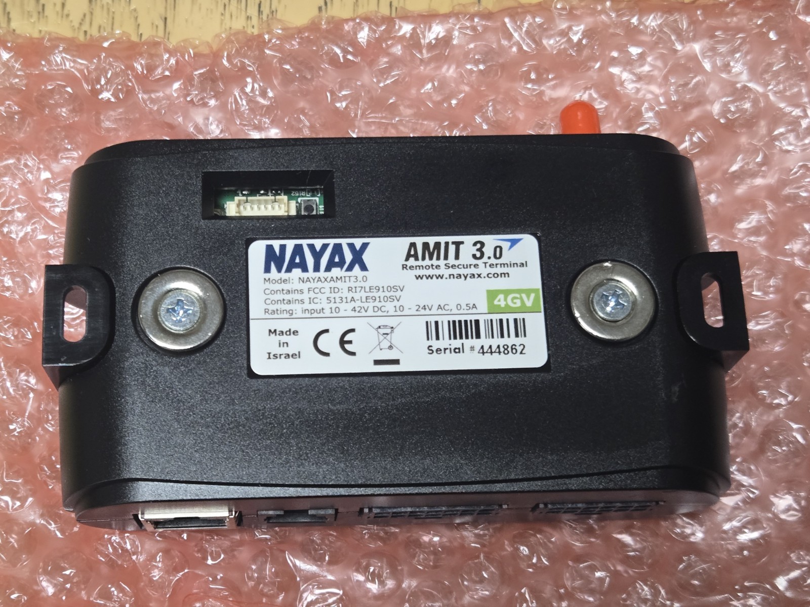 NAYAX AMIT 3.0 VENDING MACHINE MONITORING TELEMETRY REMOTE SECURE TERMINAL AS IS