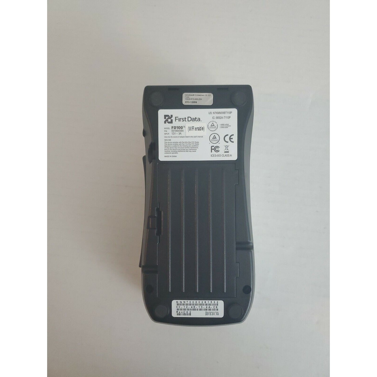 FIRST DATA FD100ti Terminal Credit Card Machine NO Charger Untested