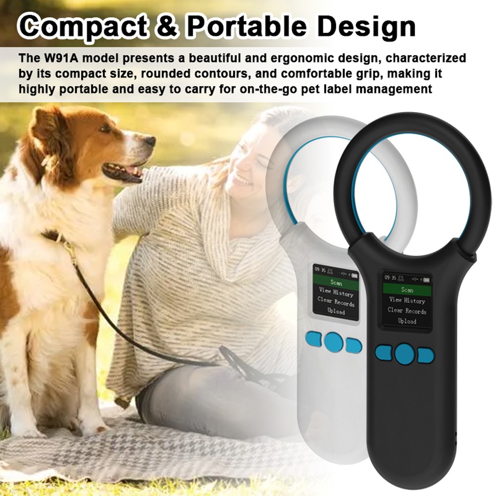 Handheld Portable Animal Chip Scanner 1.4inch TFT LCD Display Chip Reader UGHL