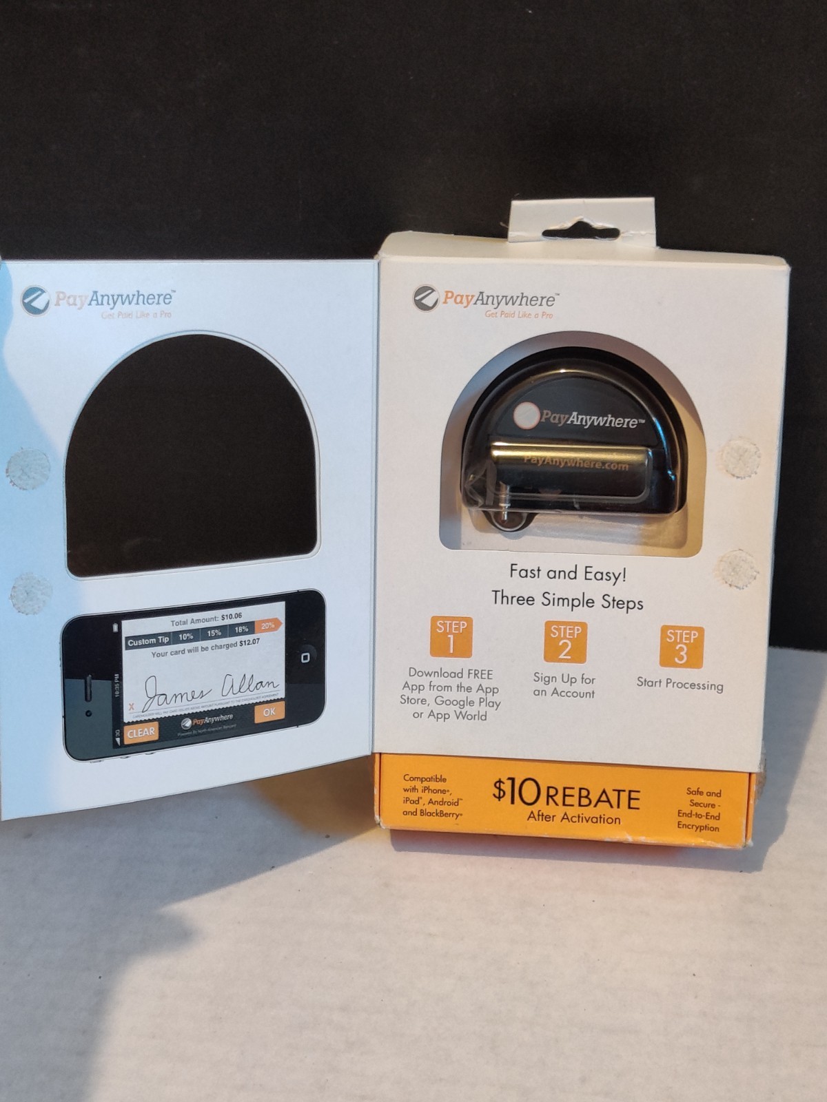 PayAnywhere Mobile Credit Card Reader Swiper 3.5mm Jack – Open Box Unused