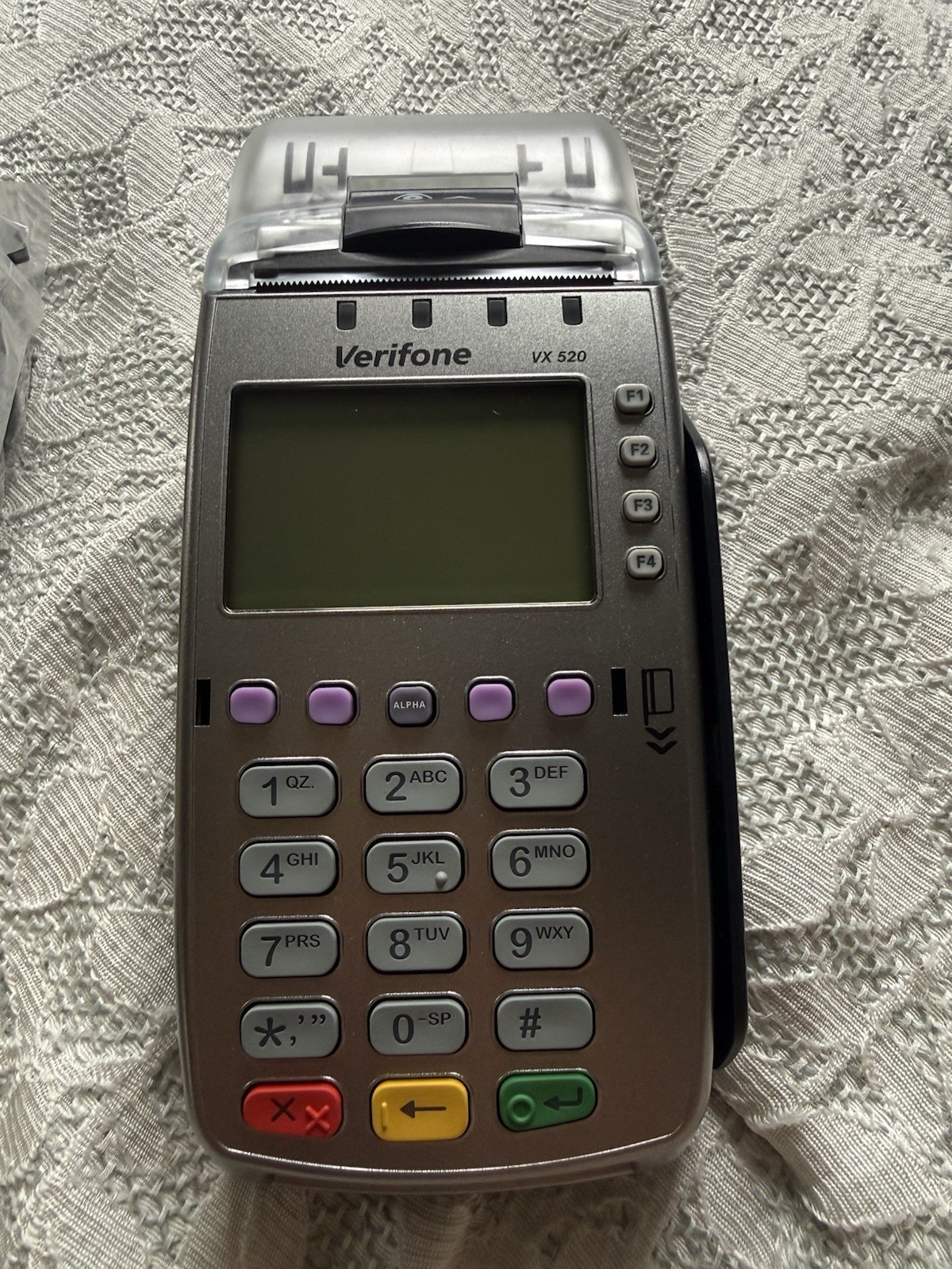 VeriFone VX520 CTLS Credit Card Terminal POS Machine Dial/Ethernet New Open Box