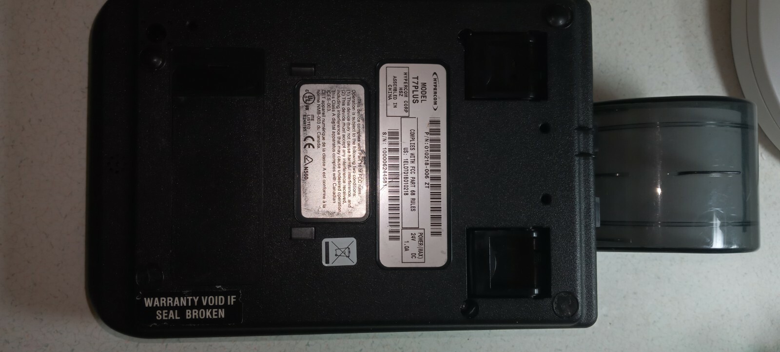 Hypercom T7Plus Credit Card Machine NO Power Supply – UNIT WORKS