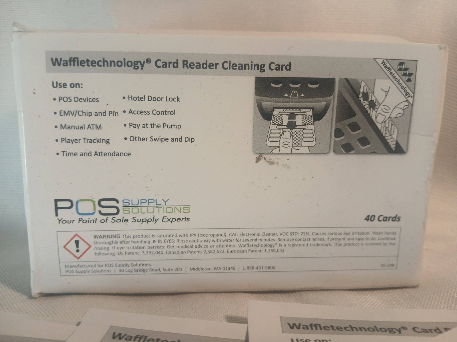 POS Supply Solutions Card Reader Cleaning Card Fl Waffletechnology 35 Cards