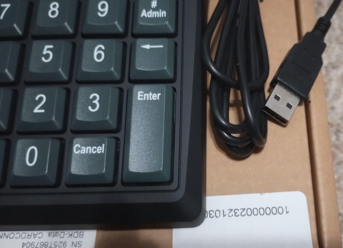 NEW IDTech SREDKEY Keypad Magstripe Reader 507E Encrypted IDSK-534833TEB Rev J