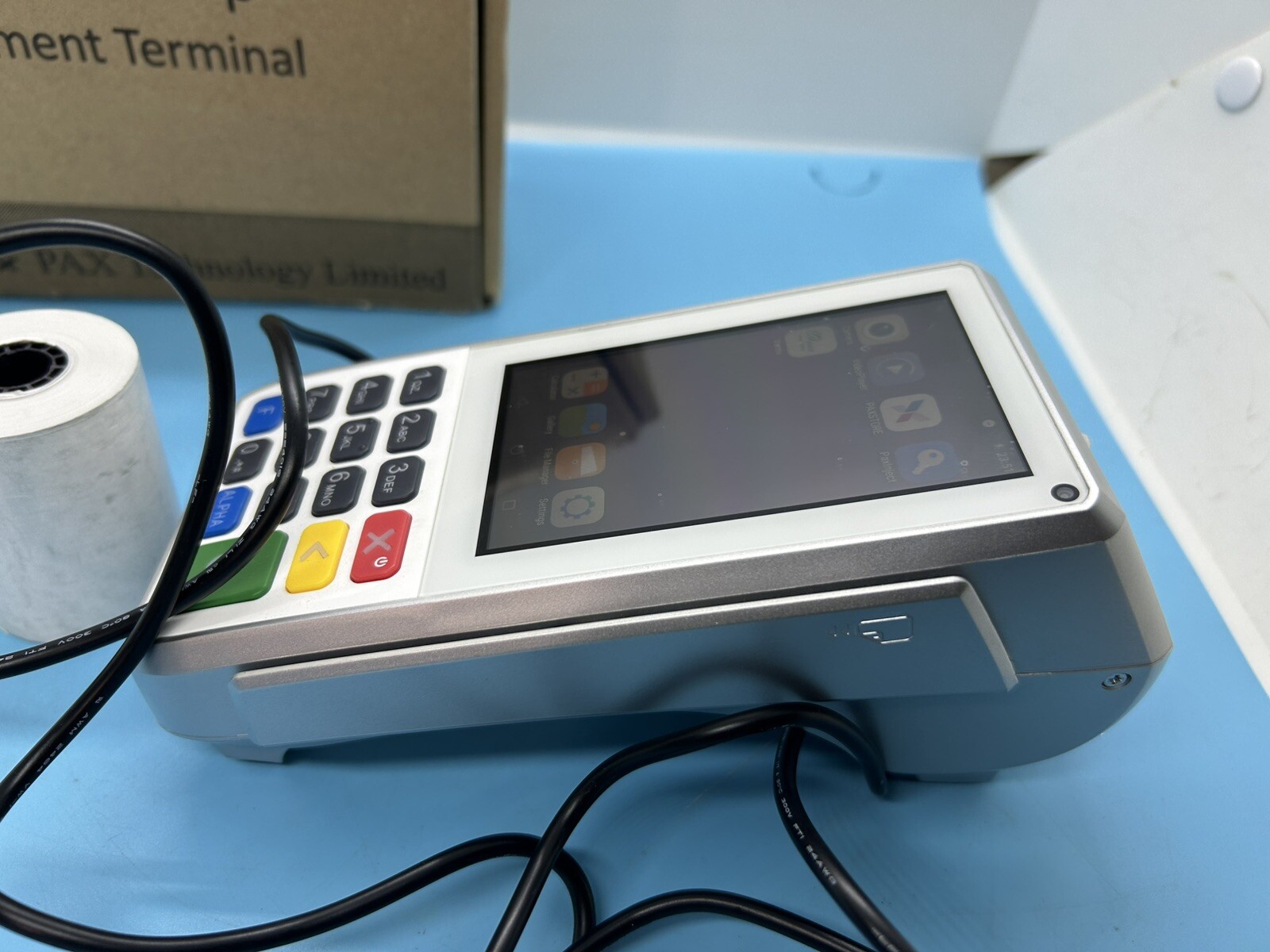 PAX A80 & POWER ADAPTER. Read