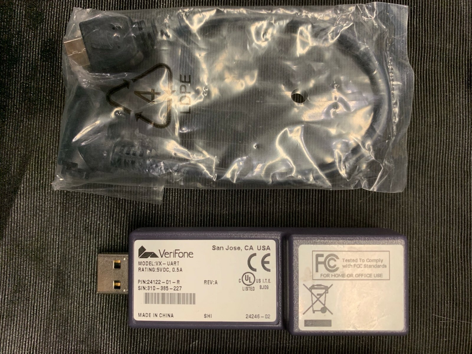 VeriFone VX680 Wireless Credit Card M268-793-C6-USA-3 CBL268-003-01-B VX-UART