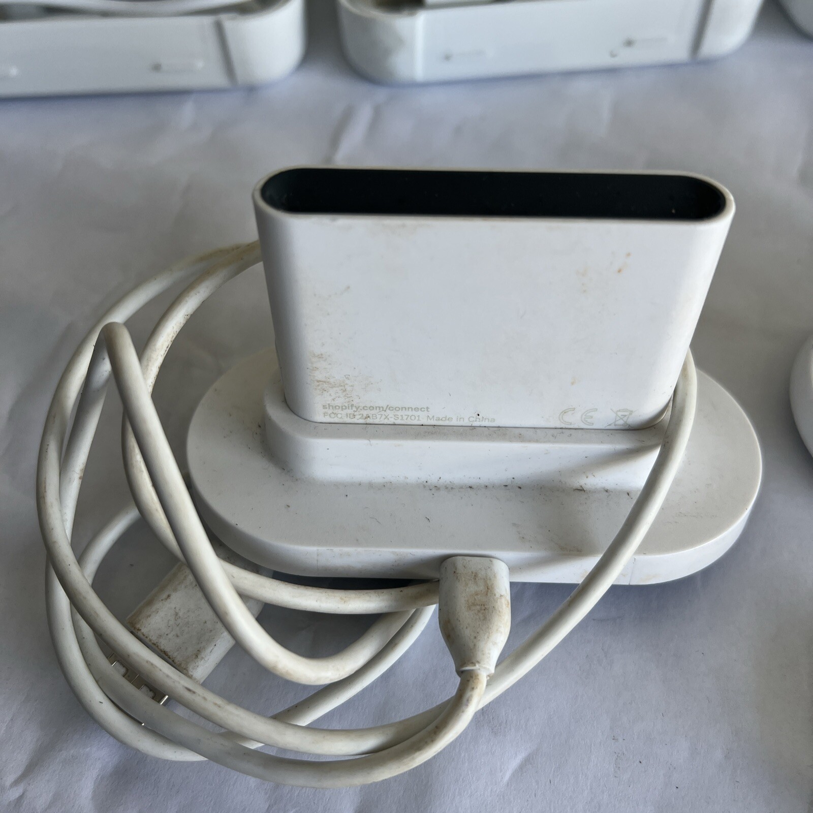 7 UNTESTED Credit Card Reader – Shopify Chip and Swipe White – Model S1701