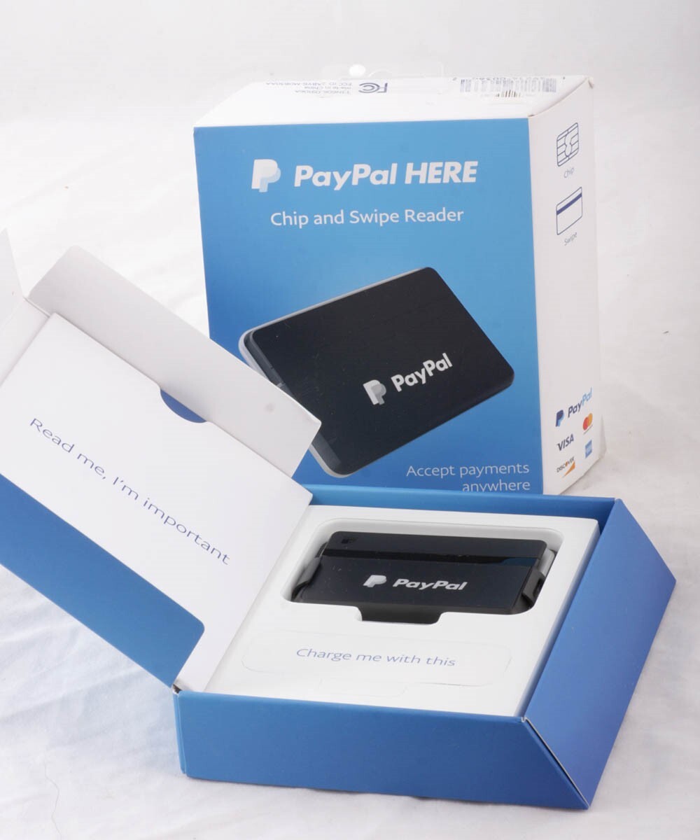 PayPal HERE Chip and Card Swipe Reader Credit & Debit Cards Mobile Reader NEW