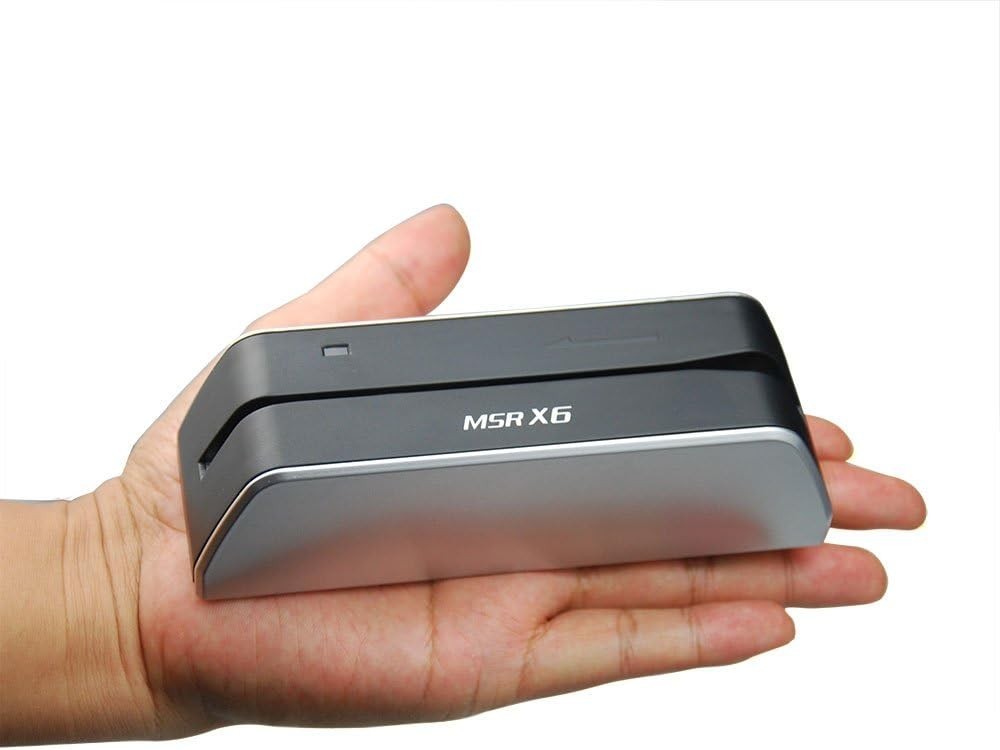 Portable MSRX6 Magstripe Credit Card Reader – Works with Windows & Mac