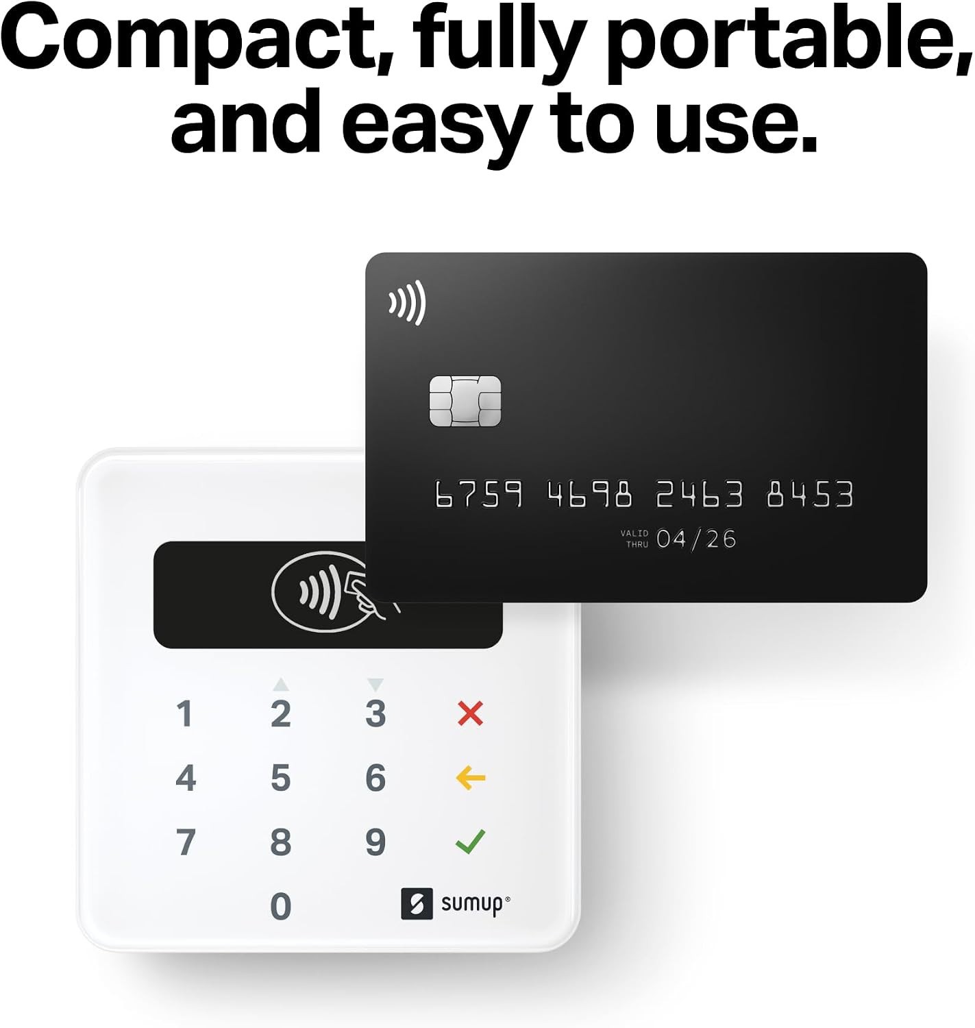 Sumup Plus Card Reader Bluetooth – Nfc Rfid Credit Card Reader For Smartphone