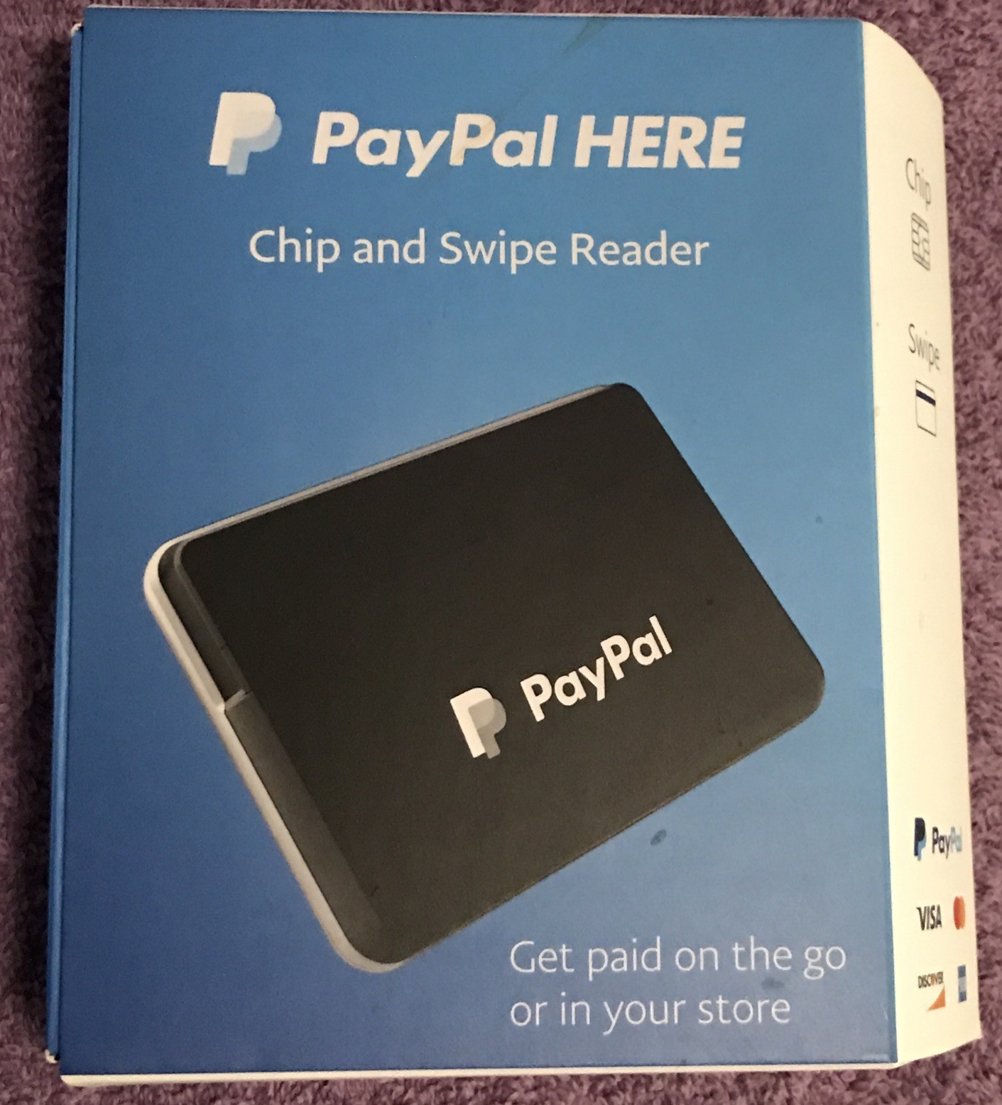 PayPal PCSUSDCRT Chip and Swipe Reader – Black