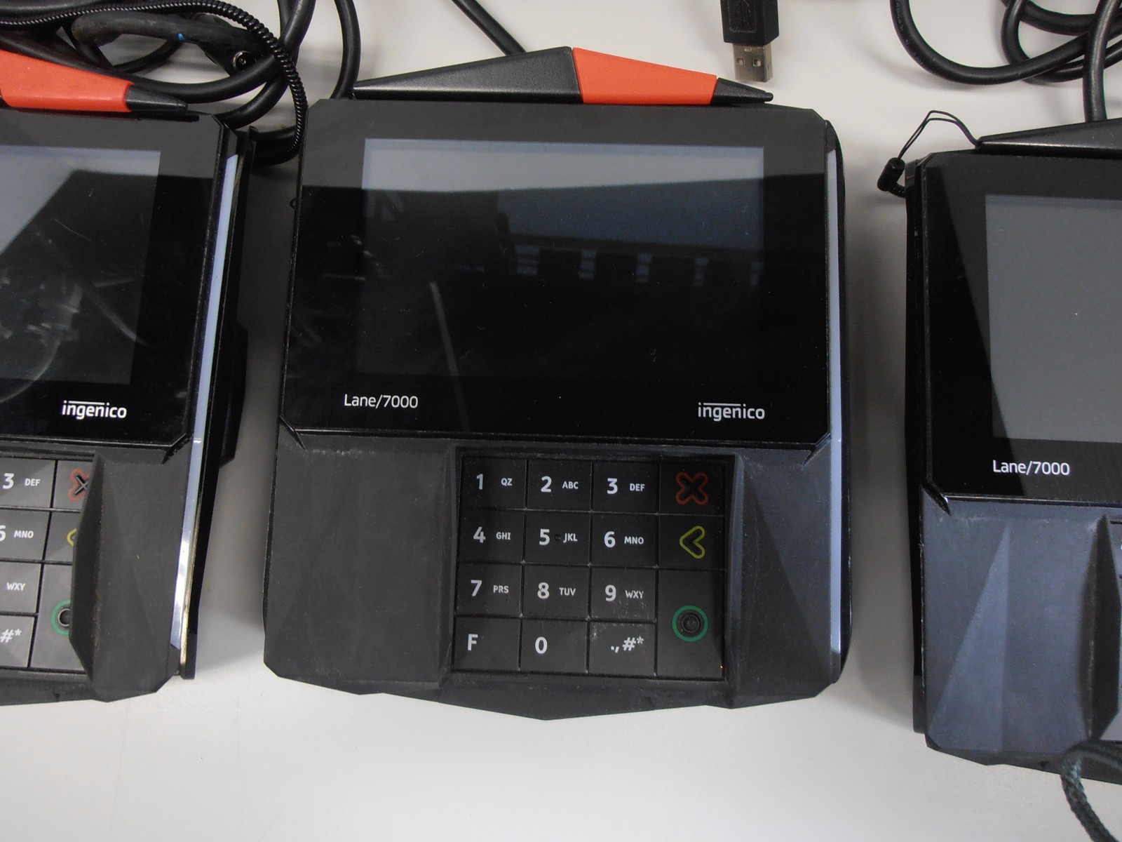 Lot Of 4 Ingenico Lane/7000 Credit Card Payment Terminal(NOT TESTED)