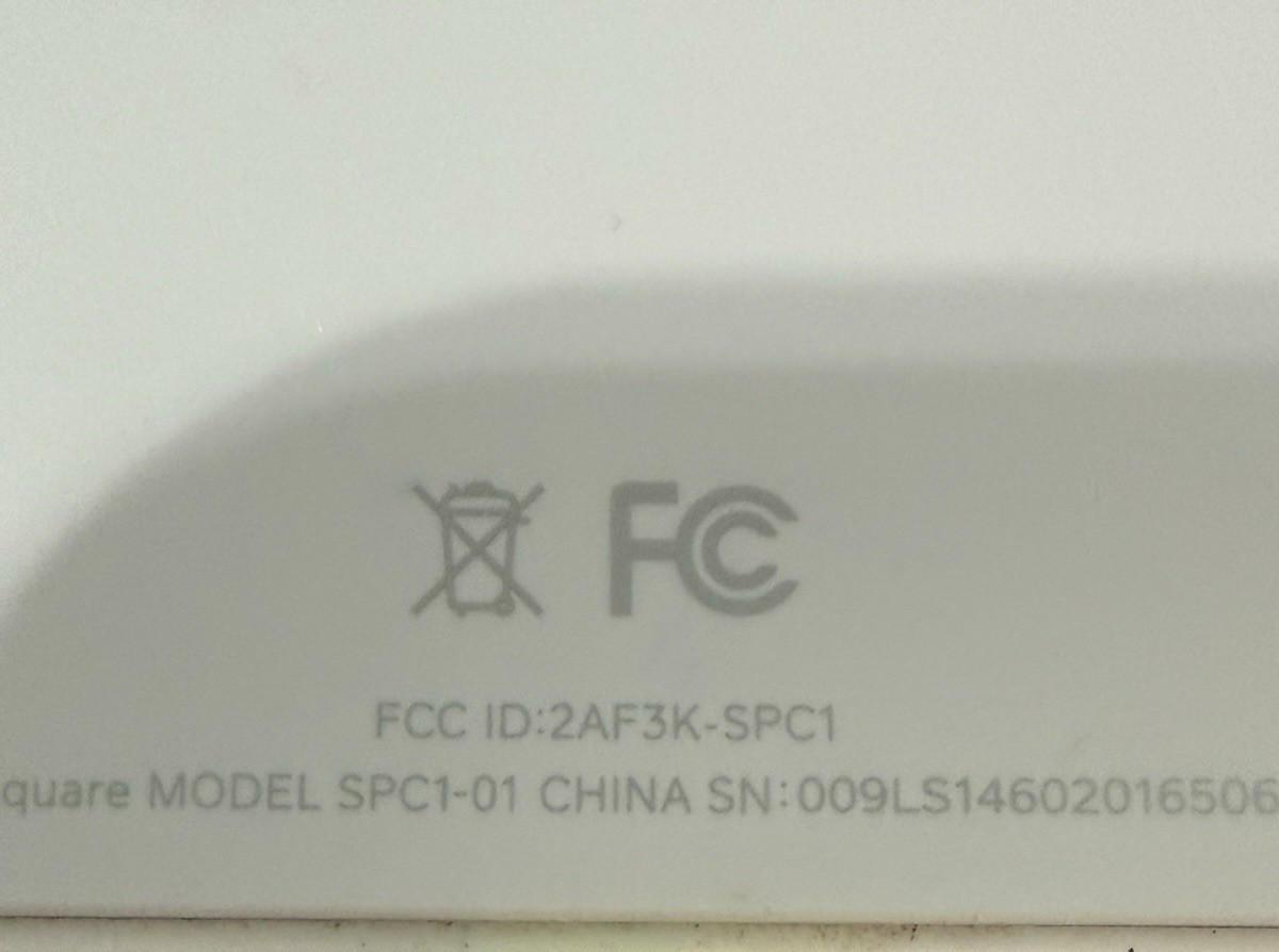 Square Credit Card Reader for Contactless Chip Model SPC1-01