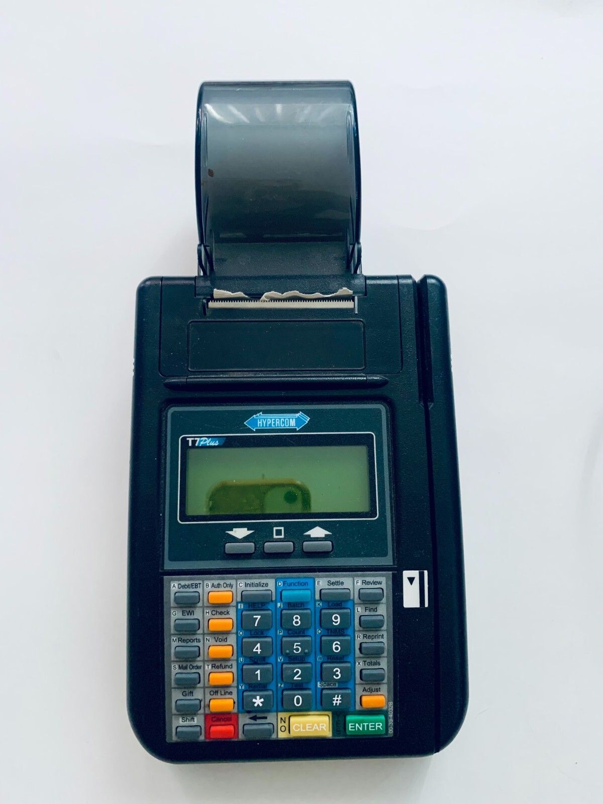 CREDIT CARD MACHINE TERMINAL T7PLUS HYPERCOM WITH POWER ADAPTER