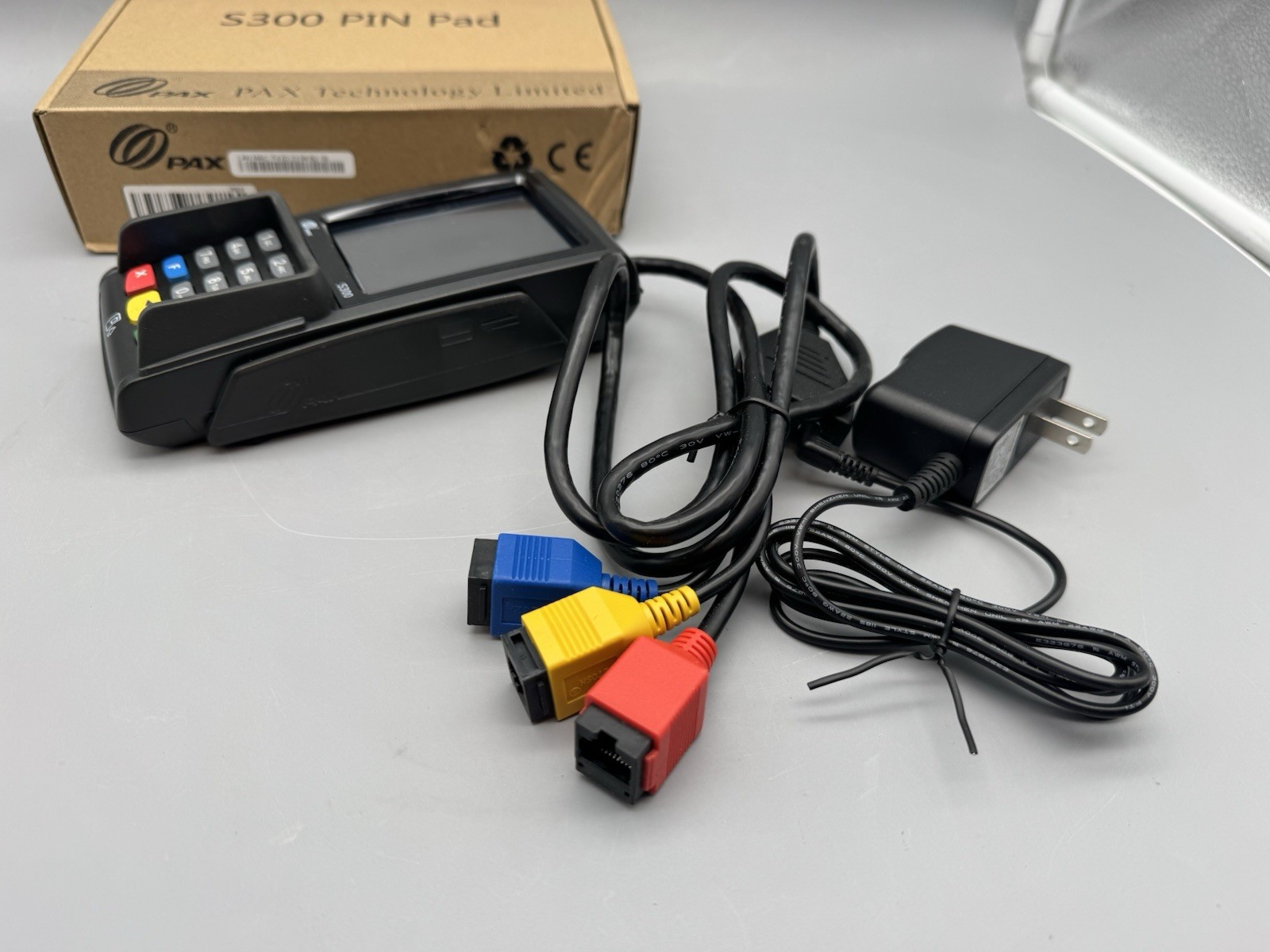 PAX S300 Integrated PIN Pad Credit Card Terminal w/ Power + Cable