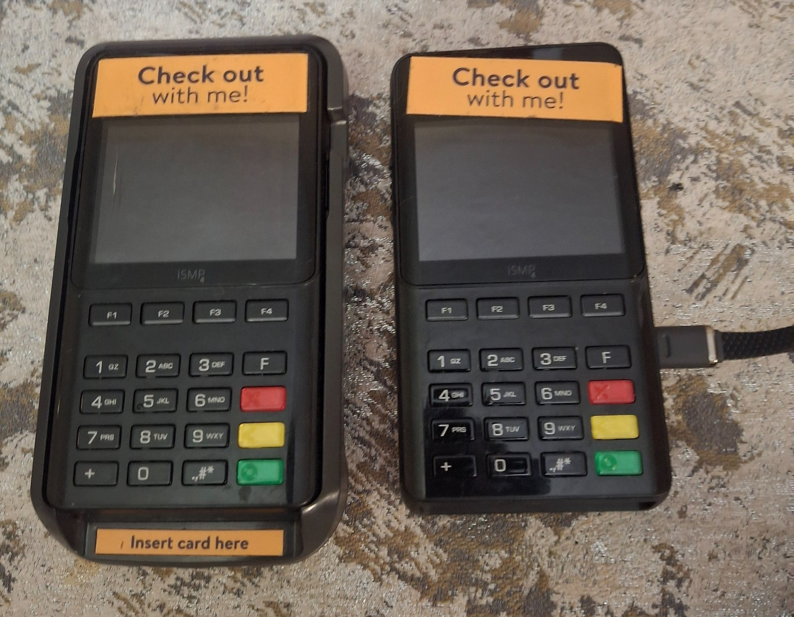 Ingenico iSMP4 Mobile Card Reader Scanner Lot of 2 AS IS for Parts Repair Donor