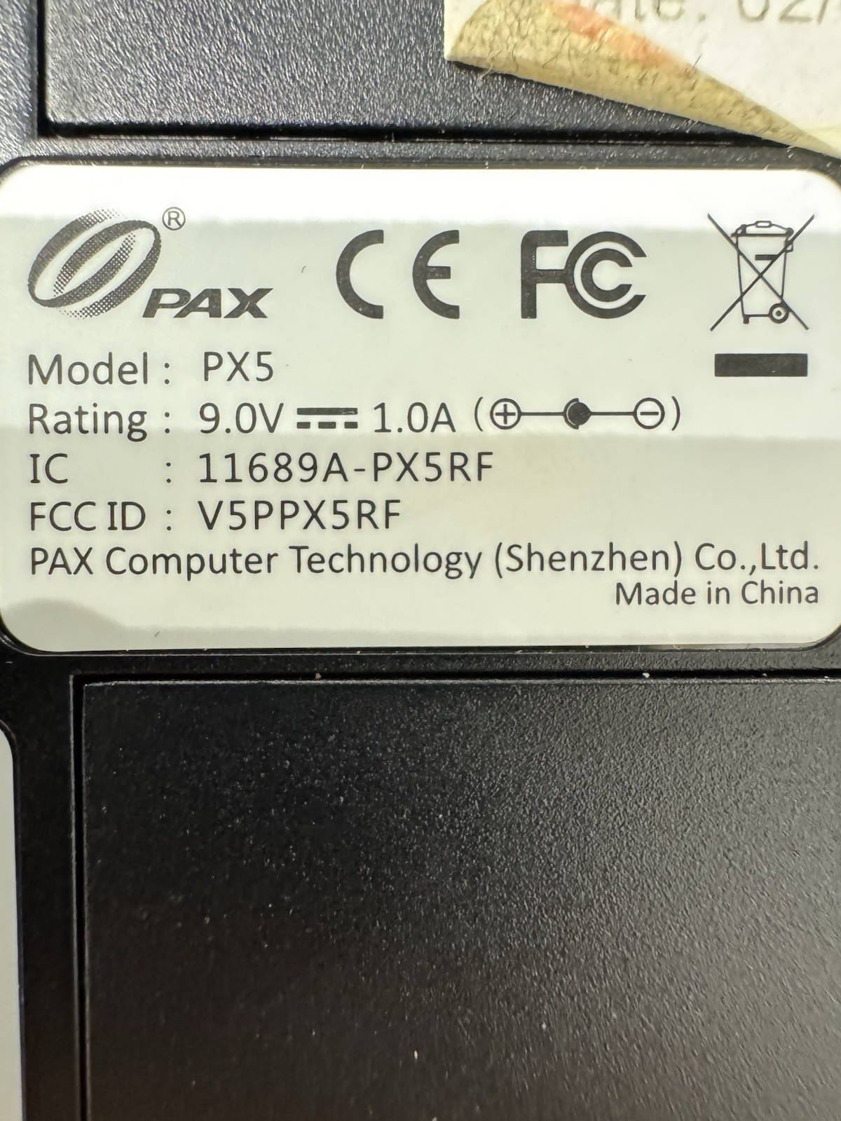 Pax PX5 Credit Card Reader Machine for Contactless Payments