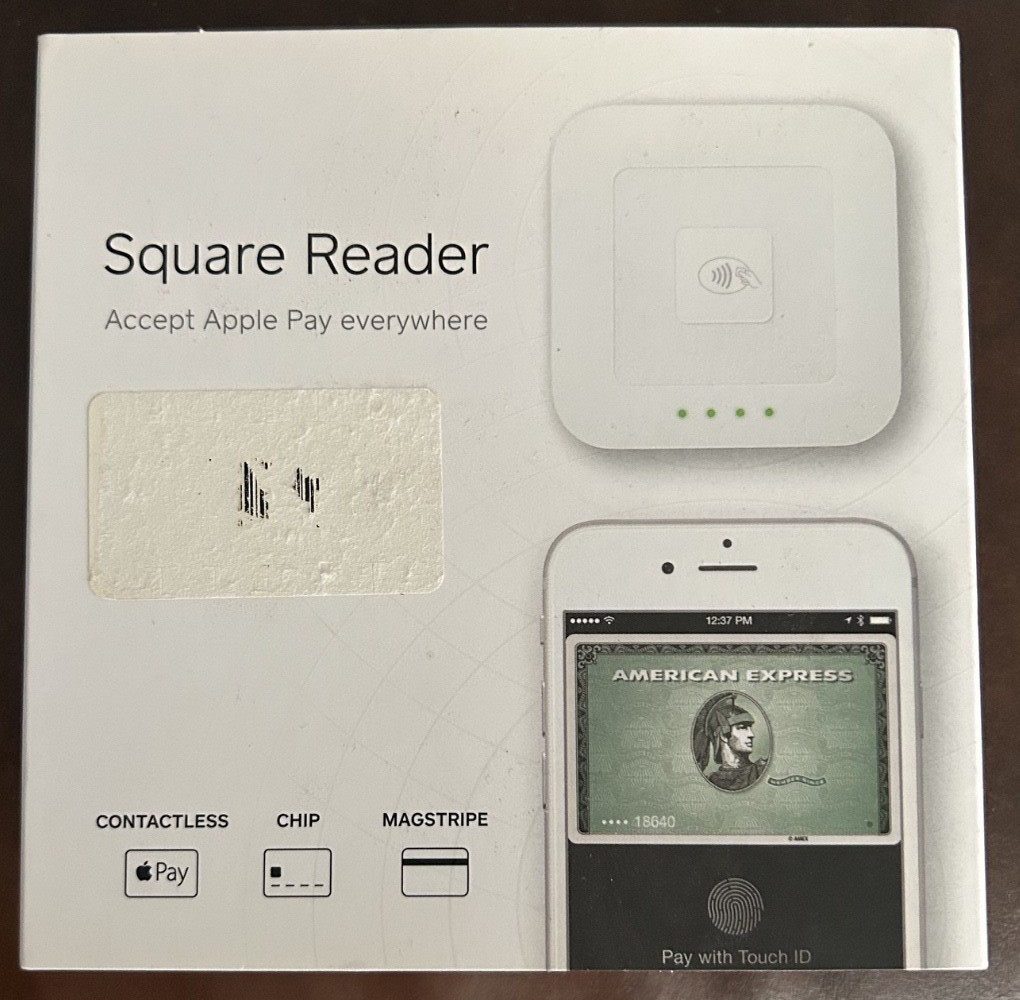 Square Contactless Credit Card and Chip Reader – 1st Gen, White – NEW