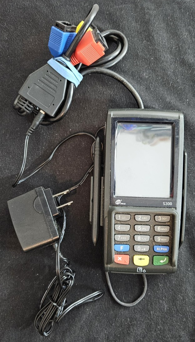 PAX S300 PIN Pad Credit Card Terminal With Power Adapter Priority shipping!!!!!