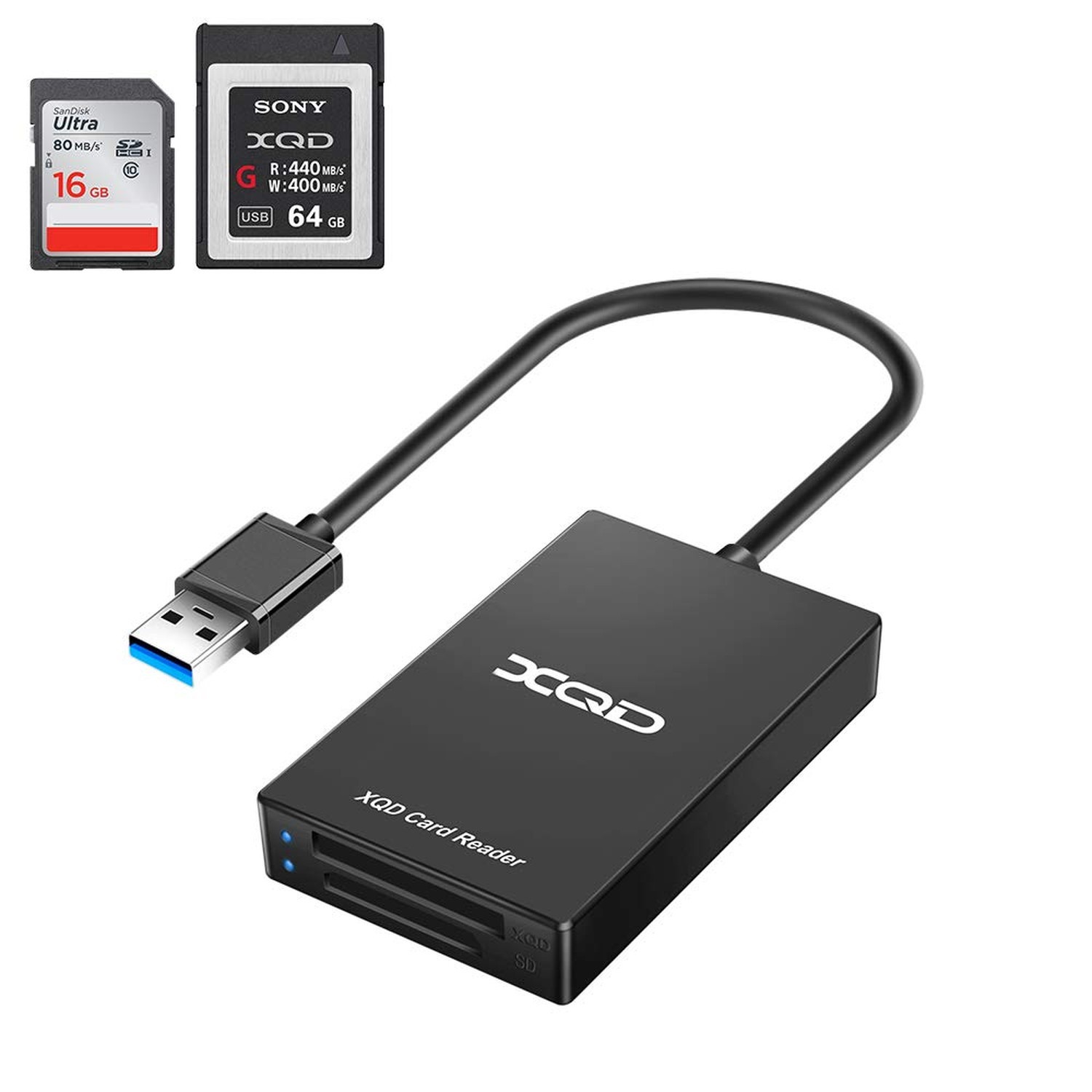 XQD Card Reader USB 3.0 XQD SD Card Reader Sony XQD Reader 2 in 1 Memory Card…