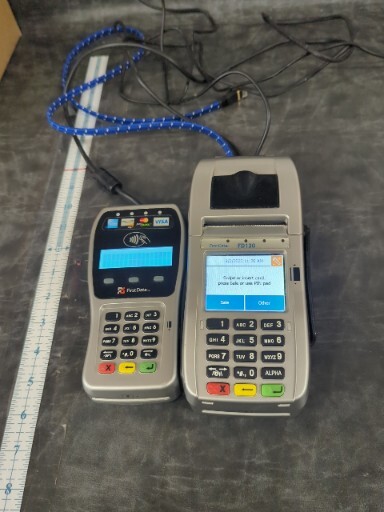 First Data FD130 DUO Credit Card Machine with FD35 EMV NFC PINpad – AC ADAPTER