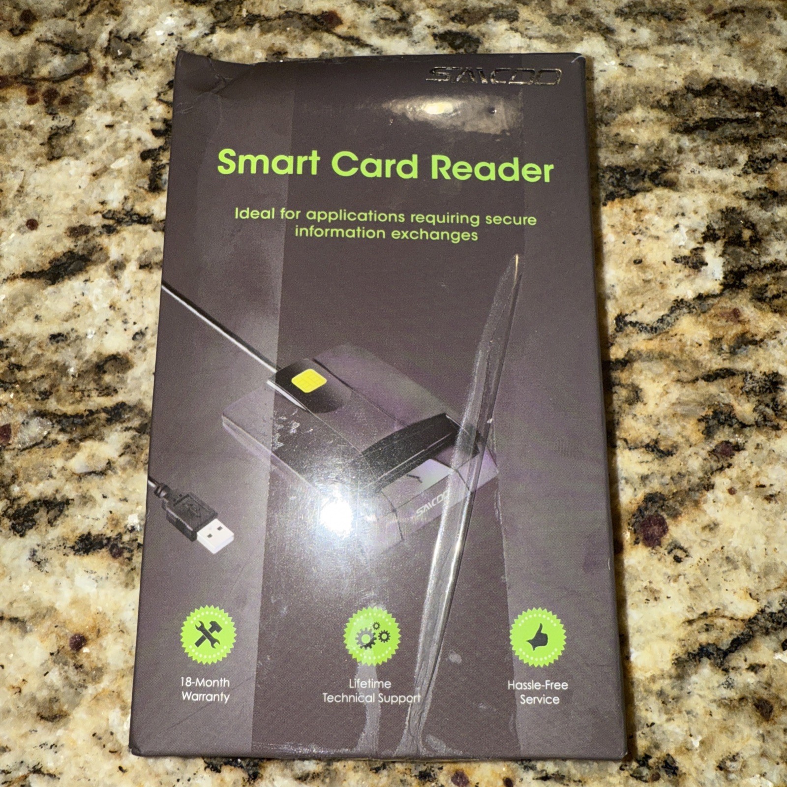 Plus Card Reader, Bluetooth – NFC RFID Credit Card Reader for Smartphone Sealed