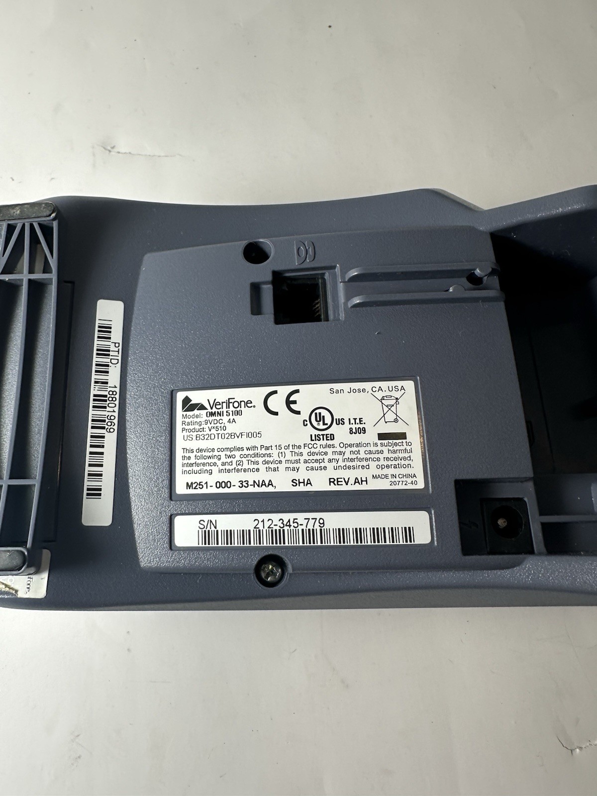 VERIFONE Vx510LE CREDIT CARD TERMINAL, Vx 510 LE, PCI-COMPLIANT