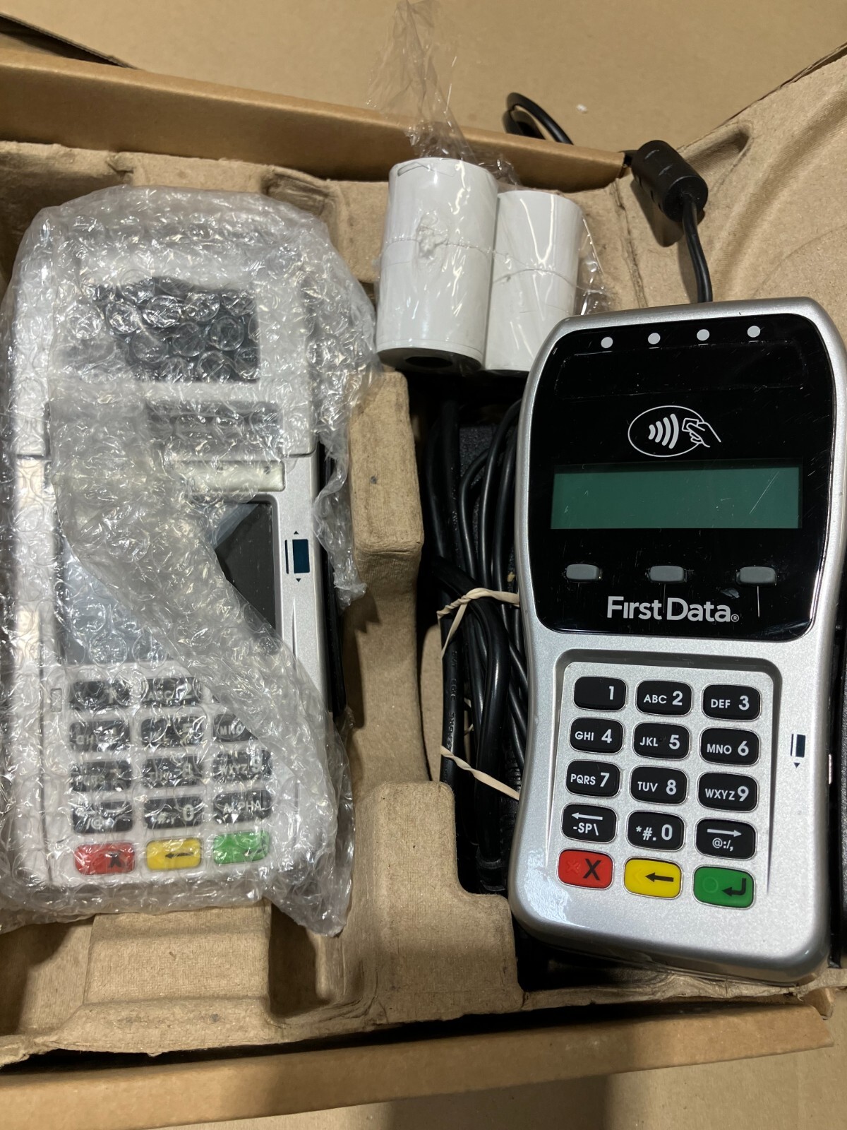 First Data FD130 Credit Card Terminal Set with FD35 Pin Pad