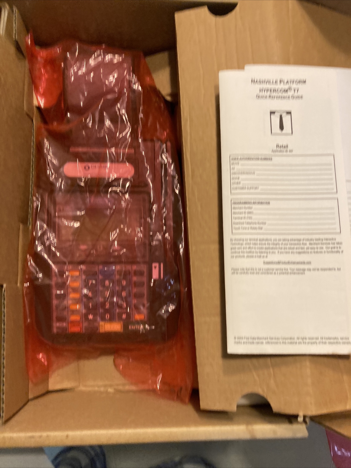 HIPERCOM T7PLUS CREDIT CARD INFORMATION AND TRANSACTION PLATFORM
