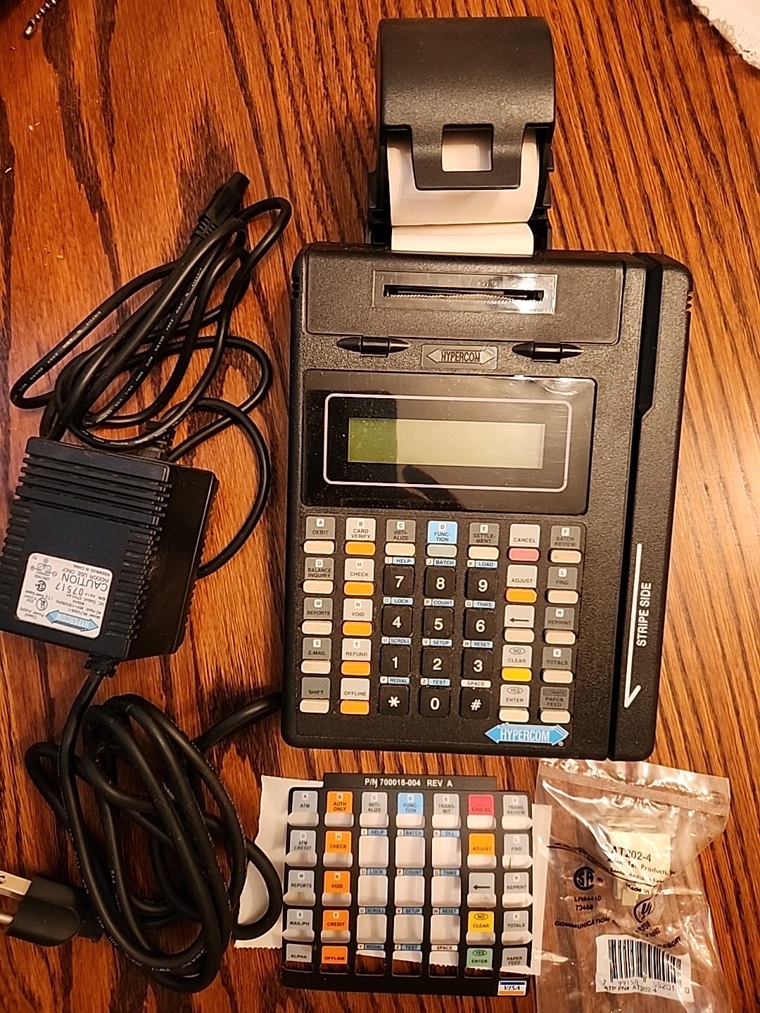 HYPERCOM T7P-T T7 Credit Card Terminal Reader Machine with Power Supply