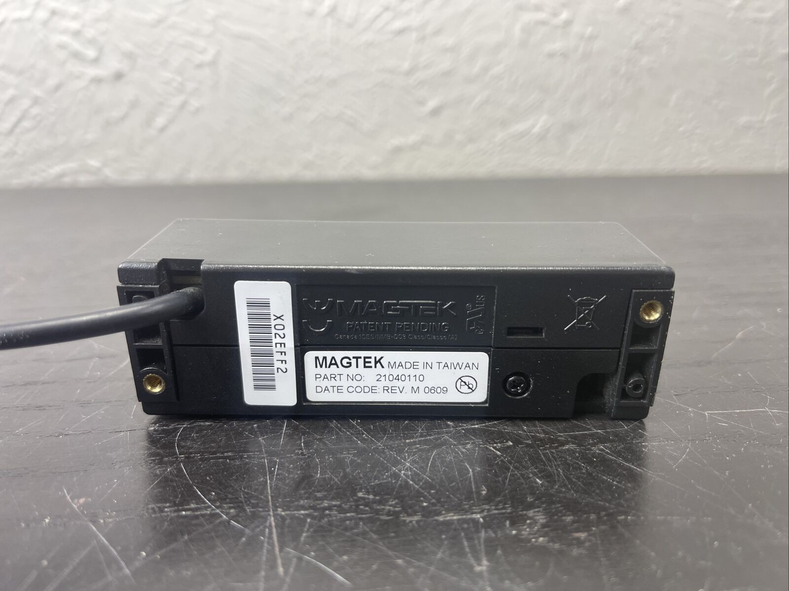 MagTek USB Swipe Reader Keyboard Emulation Magnetic Card Reader Black 21040110
