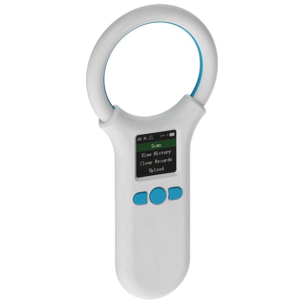 Handheld Portable Animal Chip Scanner 1.4inch TFT LCD Display Chip Reader