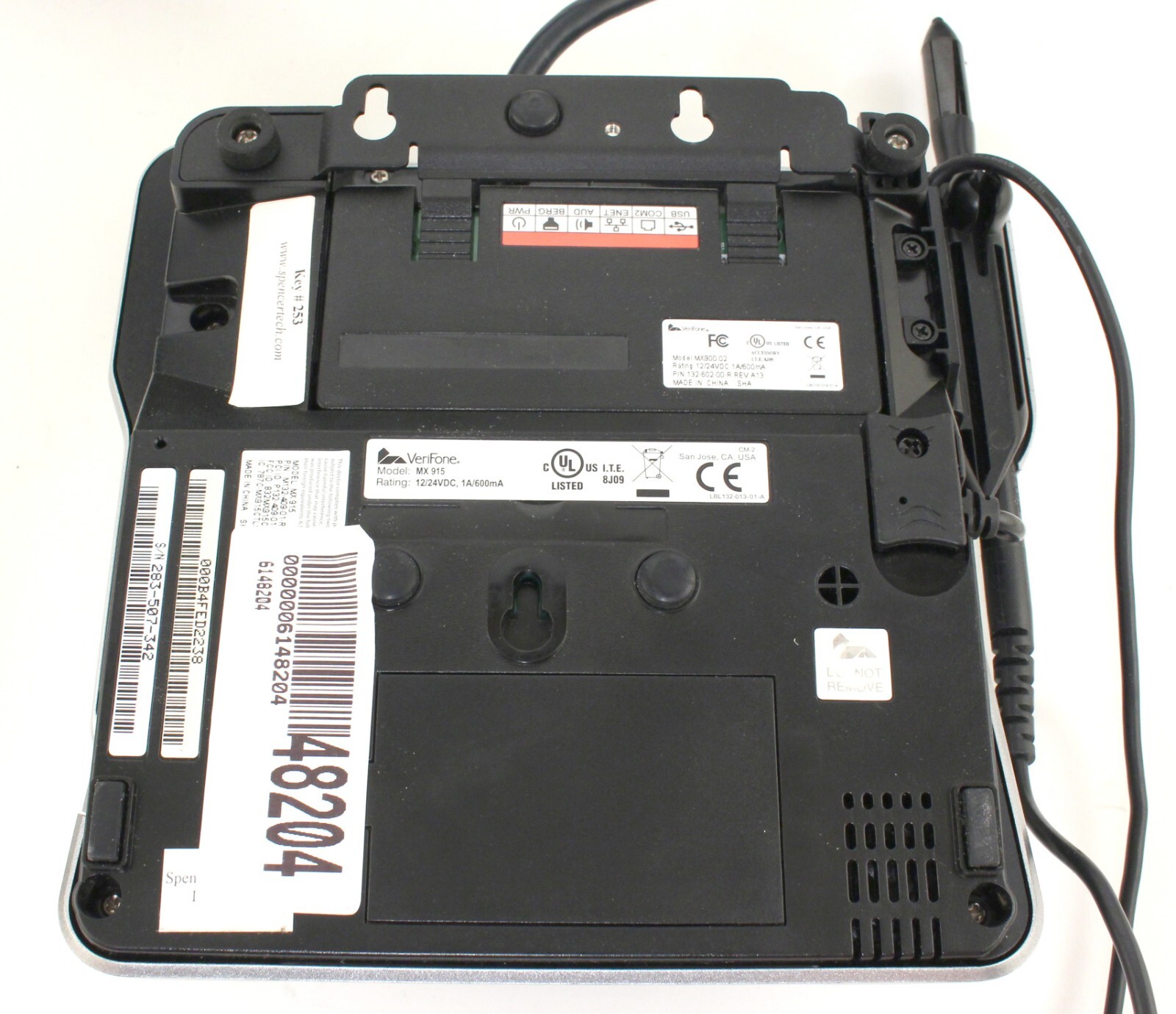 Verifone MX915 M132-409-01-R POS Credit Card Terminal Pinpad MX900-02; 6148204