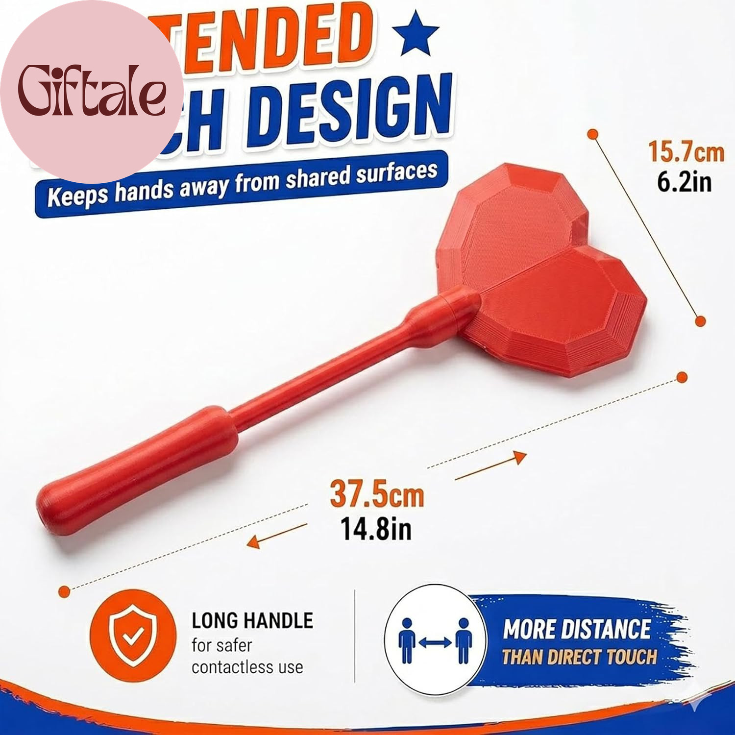 Detachable Heart-Shaped Credit Card Wand, 3D Printed Tap to Pay Grabber Holder f
