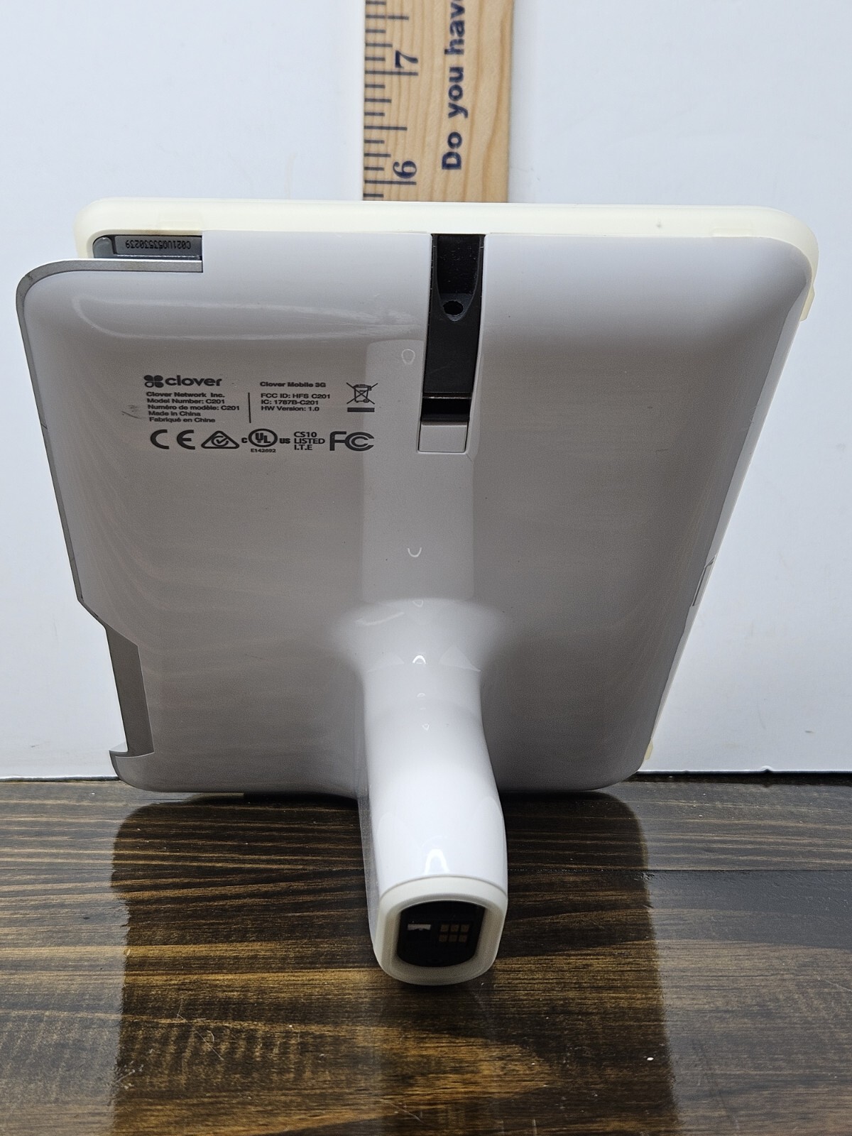 Clover C201 Mobile Handheld POS No Power Cord No Base (Untested)