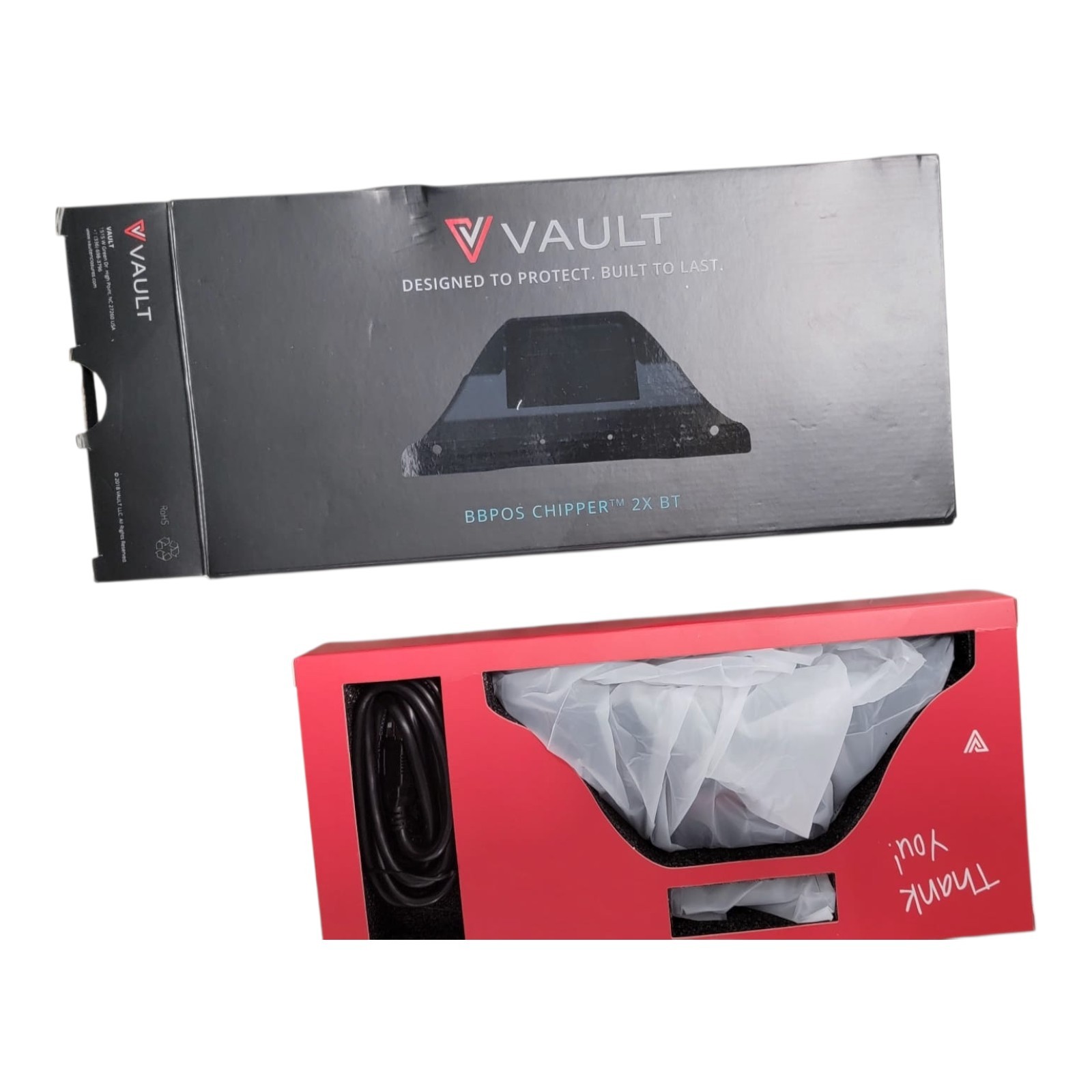 Lot of 10 New Vault PRO BBPOS Chipper 2X BT POS Card Readers w/ Lightspeed Mount