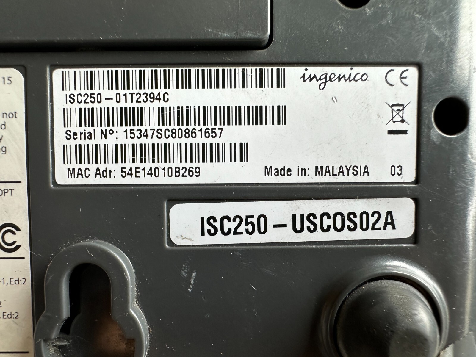 INGENICO ISC250- Lane5000 Payment Terminal-Tested As Pictured-Lot Of 10