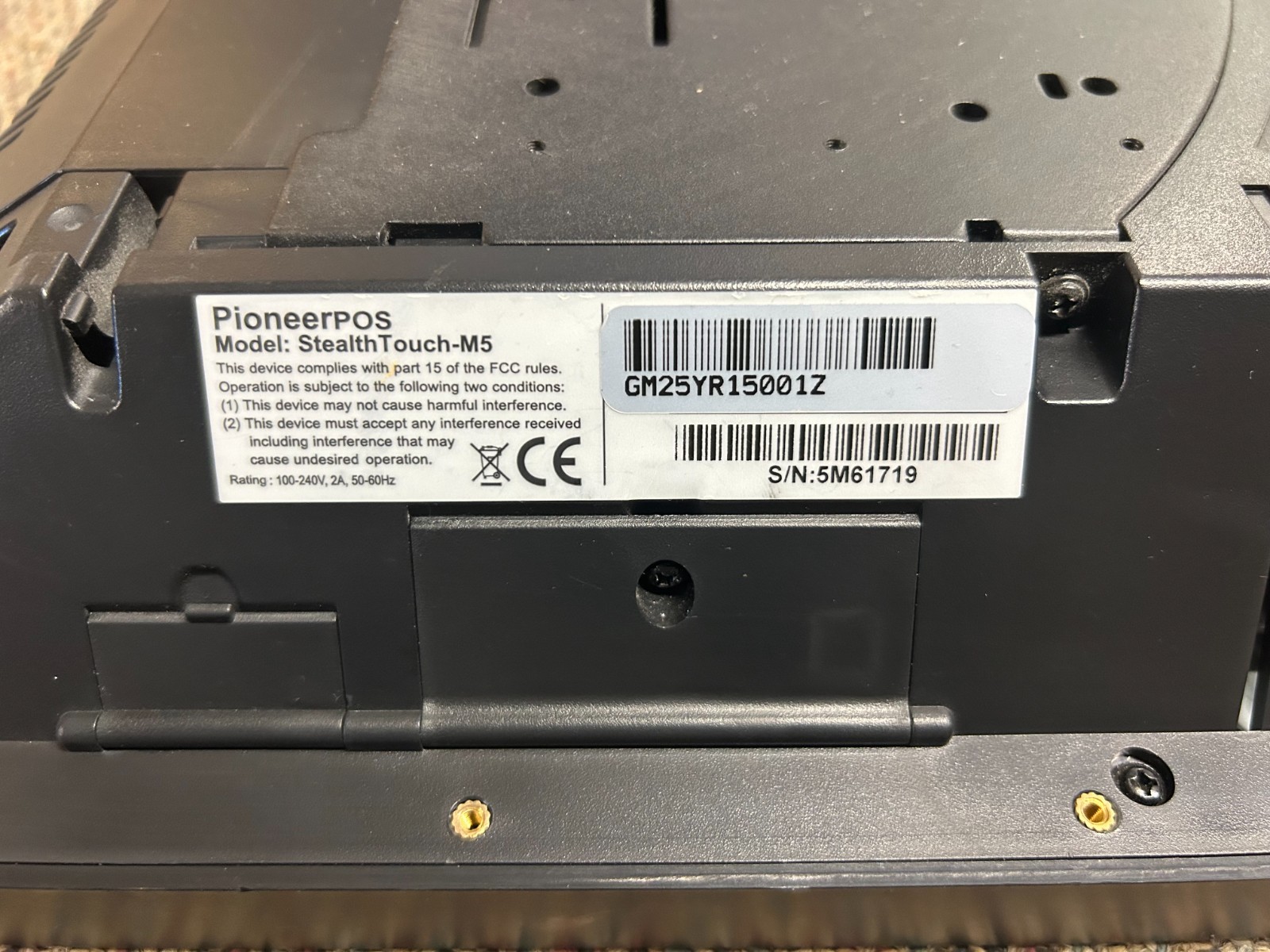 LOT of 10 — Pioneer POS StealthTouch M5 M7 Point of Sale Systems 46-BRU000
