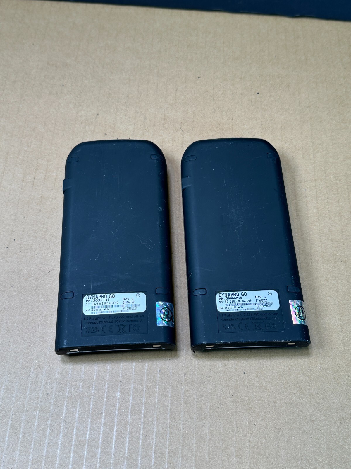 MagTek Dynapro Go 30056216 Handheld Card Reader Pinpad Lot of 2!!!