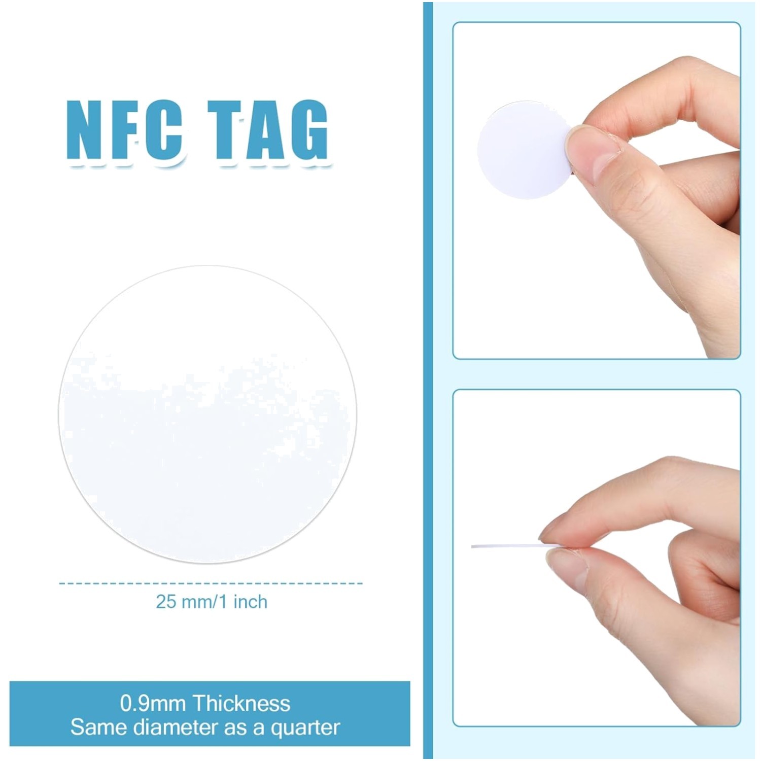 500 NFC Tags Sticker Cards for Tagmo Enabled Phones